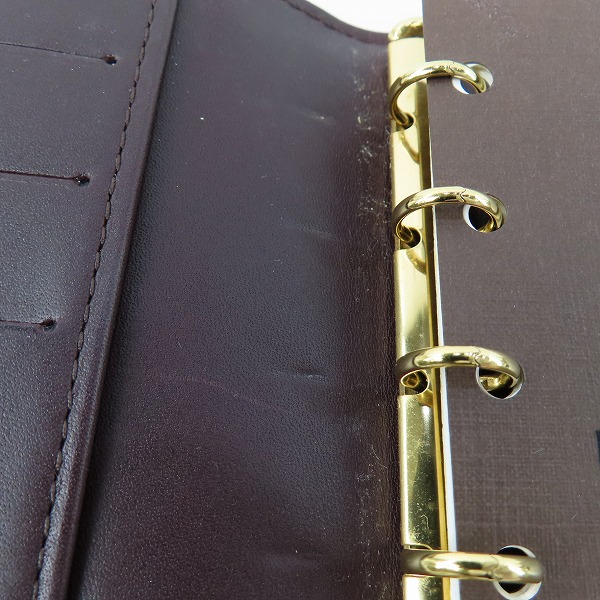 実際に弊社で買取させて頂いたLOUIS VUITTON ルイヴィトン モノグラムヴェルニ アジェンダPM 6穴式 手帳 R21026 の画像 5枚目