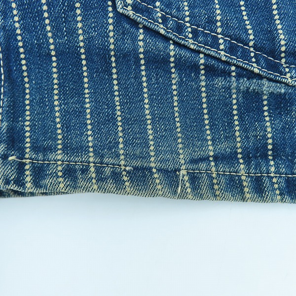 実際に弊社で買取させて頂いたSUGAR CANE/シュガーケーン デニム地 ワークベスト/42の画像 5枚目