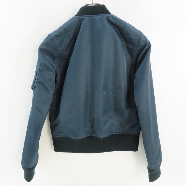実際に弊社で買取させて頂いたSchott/ショット AMERICAN COLLEGE MA-1/フライトジャケット ネイビー 3132081 /Sの画像 1枚目
