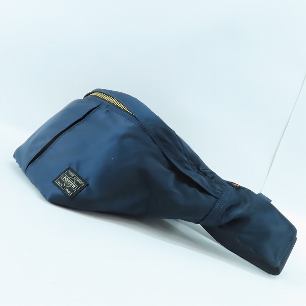 実際に弊社で買取させて頂いた(5)【未使用】PORTER/ポーター TANKER WAIST BAG (L) タンカー ウエストバッグ L アイアンブルー/622-76628の画像 2枚目