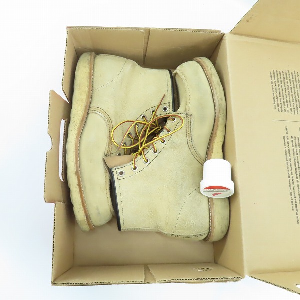 実際に弊社で買取させて頂いたRED WING/レッドウィング アイリッシュセッター スエード モックトゥ 8173/8Eの画像 8枚目