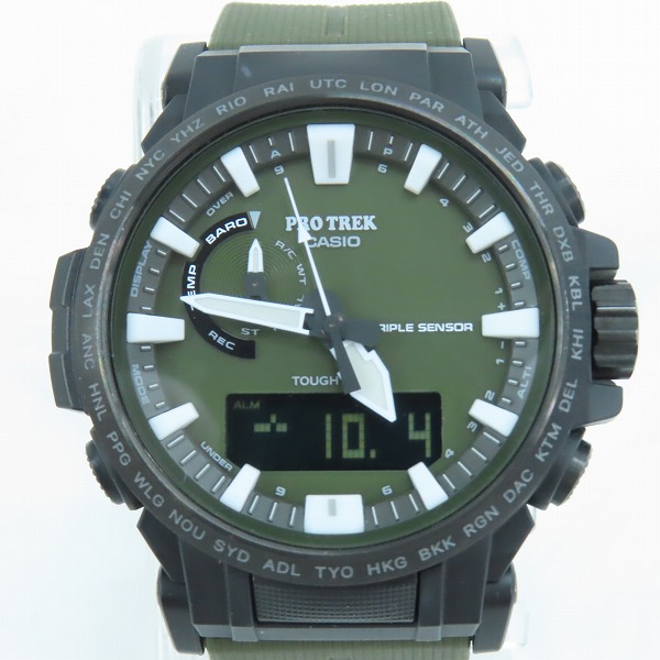 実際に弊社で買取させて頂いたCASIO/カシオ PRO TREK/プロトレック クライマーライン 電波ソーラー 腕時計 PRW-61Y-3JF  