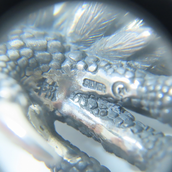 実際に弊社で買取させて頂いた【ギャラ付き】Bloody Mary/ブラッディマリー ナイトレイブン ペンダント w/ホワイトトパーズの画像 5枚目