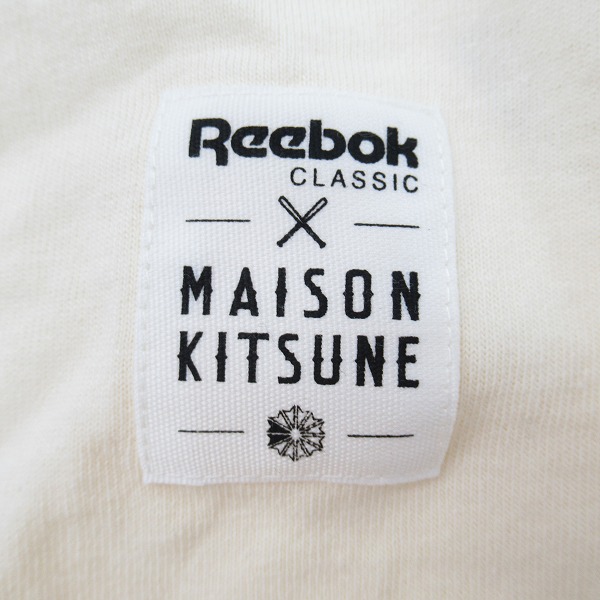 実際に弊社で買取させて頂いたReebok×MAISON KITSUNE/リーボック×メゾンキツネ ベースボーツTシャツ AC0898/Mの画像 4枚目