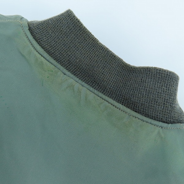 実際に弊社で買取させて頂いたBUZZ RICKSON'S/バズリクソンズ MA-1 フライトジャケット M13788/Lの画像 7枚目