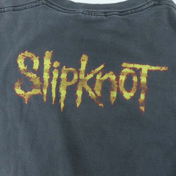 実際に弊社で買取させて頂いたSLIPKNOT/スリップノット 2000 Hanes2枚タグボディ/ヴィンテージ 半袖Tシャツ Lの画像 5枚目