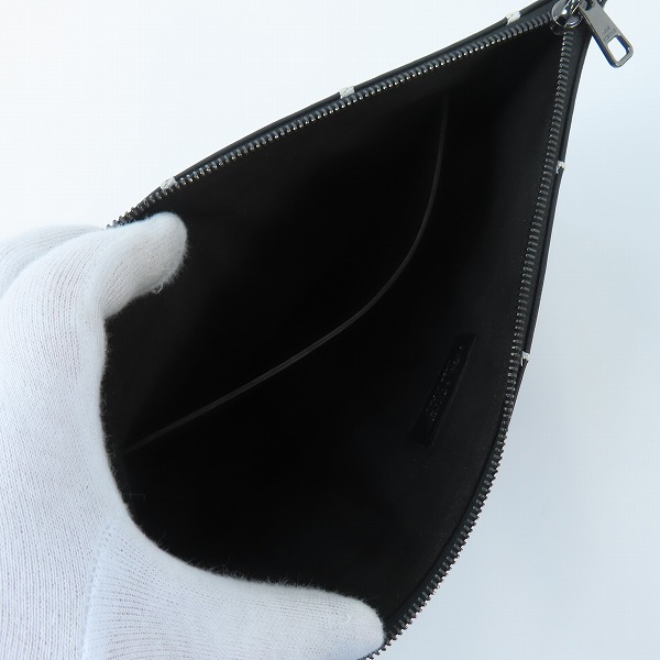 実際に弊社で買取させて頂いたNEIL BARRETT/ニールバレット  サンダーボルト レザークラッチバッグの画像 3枚目