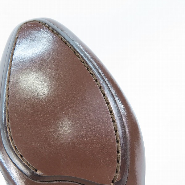 実際に弊社で買取させて頂いたErmenegildo Zegna/エルメネジルド ゼニア レザー ビジネスシューズ CA/02 AO132X 8.5EEの画像 6枚目