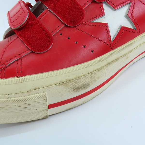 実際に弊社で買取させて頂いたCONVERSE/コンバース ワンスター ベルクロ レッド スニーカー/8の画像 6枚目