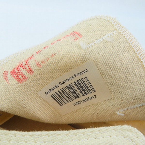 実際に弊社で買取させて頂いたCONVERSE/コンバース USA製 90年代製 ヴィンテージ CANVAS ALL STARオールスター M9165/8の画像 6枚目