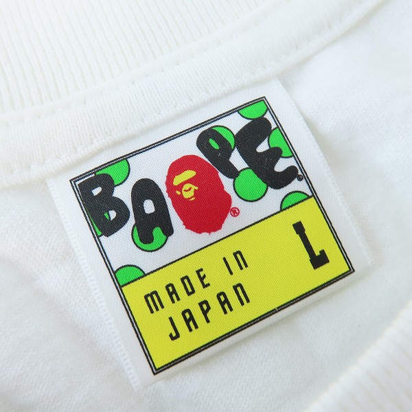 実際に弊社で買取させて頂いたA BATHING APE/アベイジングエイプ 15周年記念/PRO-WRESTLING 2008 Tシャツ Lの画像 2枚目