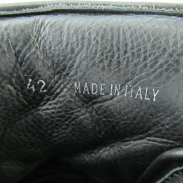 実際に弊社で買取させて頂いたKRISVANASSCHE/クリスヴァンアッシュ ベルクロ ハイカットスニーカー ブラック/42の画像 5枚目