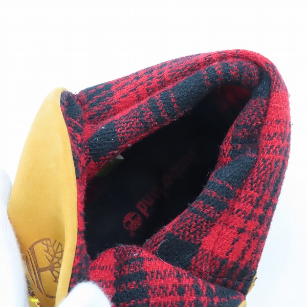 実際に弊社で買取させて頂いたTimberland×WOOLRICH/ティンバーランド×ウールリッチ ロールトップブーツ 36517/10Wの画像 4枚目