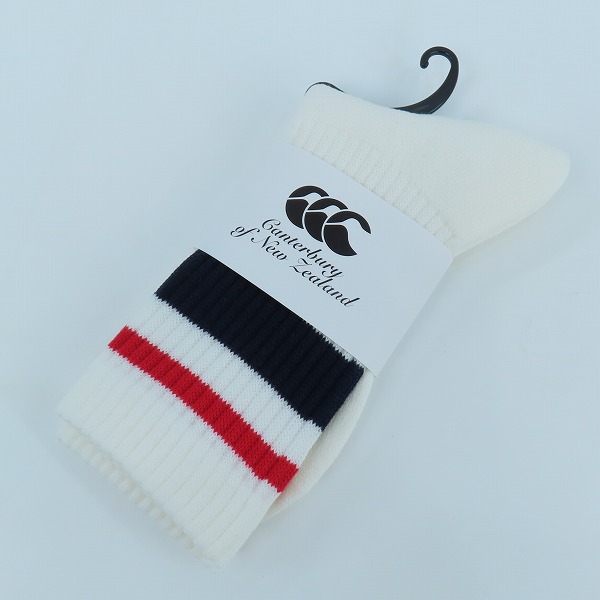 実際に弊社で買取させて頂いた【未使用】canterbury/カンタベリー LINE SOCKS/ラインソックス AS03971/25（25～27）cm