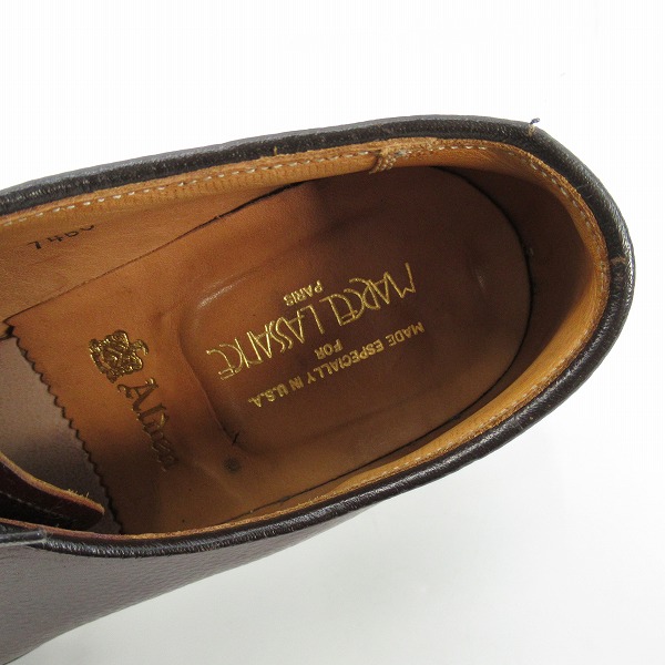 実際に弊社で買取させて頂いたAlden×MARCEL LASSANCE/オールデン×マルセル・ラサンス 9460 プレーントゥ 8の画像 4枚目