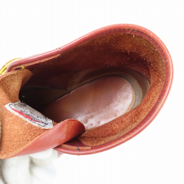 実際に弊社で買取させて頂いたRED WING/レッドウィング プレーントゥ ブーツ 9105/6.5Dの画像 4枚目