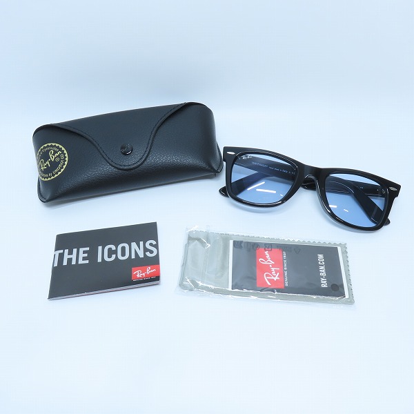 実際に弊社で買取させて頂いたRay-Ban/レイバン WAYFARER/ウェイファーラー サングラス/アイウェア RB2140-F 901/64の画像 8枚目