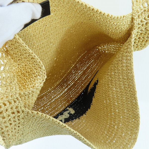実際に弊社で買取させて頂いたDESCENDANT/ディセンダント CETUS RAFFIA BAG バッグ 241MADS-CG01の画像 4枚目