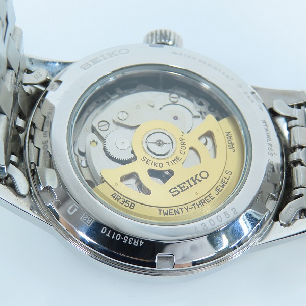実際に弊社で買取させて頂いた【保証期間内】SEIKO/セイコー PRESAGE/プレザージュ 自動巻き 腕時計 SARY123 4R35-01T0の画像 4枚目