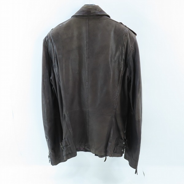 実際に弊社で買取させて頂いたCUSTOM CULTURE/カスタムカルチャー レザー ダブルライダースジャケット  101-1102/44の画像 1枚目