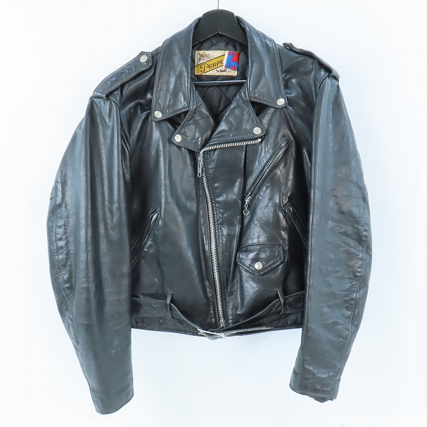 実際に弊社で買取させて頂いた【難有り】PERFECTO by Schott/パーフェクト バイ ショット ダブルライダースジャケット ブラック 42