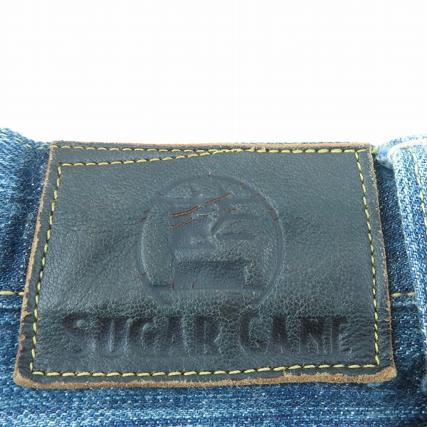 実際に弊社で買取させて頂いたSUGAR CANE/シュガーケーン 砂糖黍製 デニムパンツ W29L30の画像 2枚目