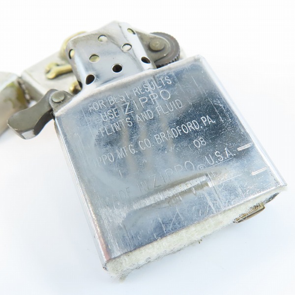 実際に弊社で買取させて頂いたZIPPO/ジッポ RUDE GALLERY/ルードギャラリー CHAOS DESIGN スカル 2008年製の画像 5枚目