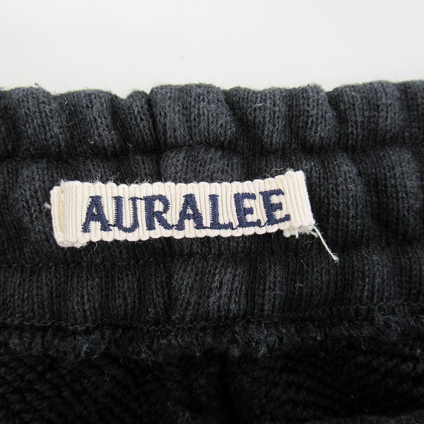 実際に弊社で買取させて頂いたAURALEE/オーラリー HEAVY BD SWEAT PANTS/スウェットパンツ A24SP04BU/3の画像 2枚目