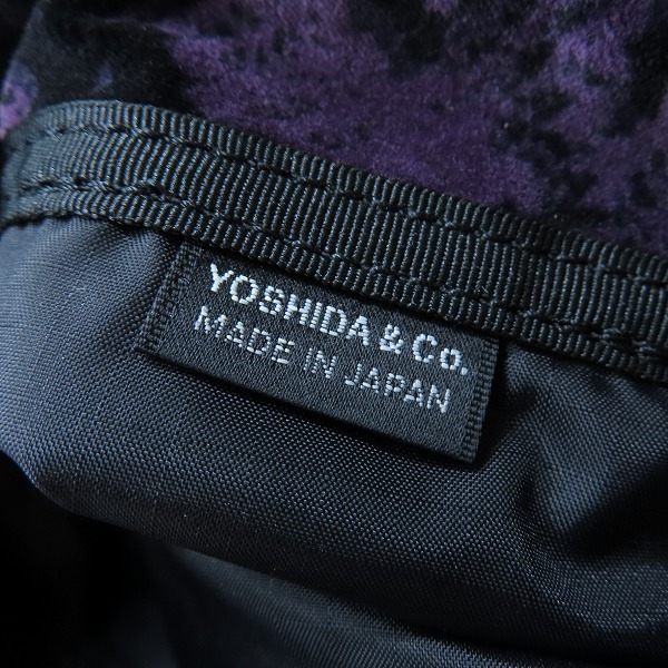 実際に弊社で買取させて頂いたWACKO MARIA×PORTER/ワコマリア×ポーター パイソン柄 巾着バッグの画像 6枚目