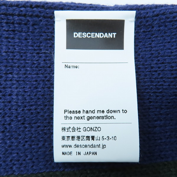 実際に弊社で買取させて頂いたDESCENDANT/ディセンダント NECK WAMER MUFFLER/ストライプ柄マフラーの画像 4枚目
