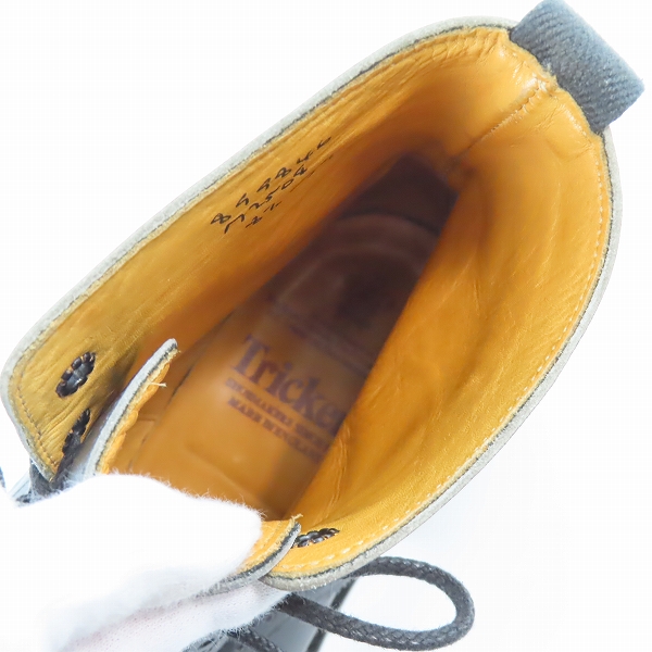 実際に弊社で買取させて頂いたTrickers/トリッカーズ  MOLTON/モールトン カントリーブーツ ウイングチップ M2508/8.5の画像 4枚目