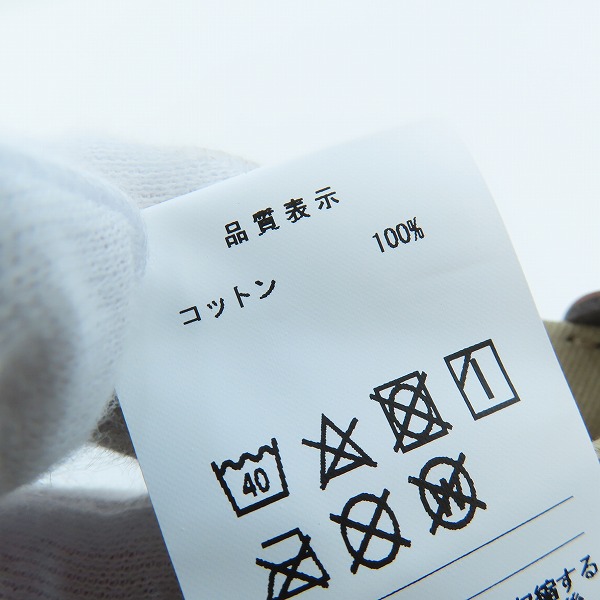 実際に弊社で買取させて頂いたDESCENDANT/ディセンダント 20AW CACHALOT MIAMI CAP BEIGE/F クジラロゴ刺繍キャップ/Fの画像 7枚目