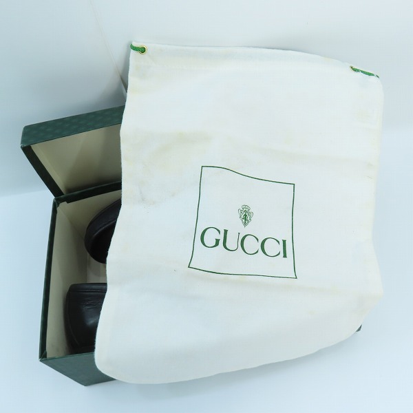 実際に弊社で買取させて頂いたGUCCI/グッチ ホースビット スウェードレザー ローファーシューズ　100 0255/37.5Cの画像 8枚目