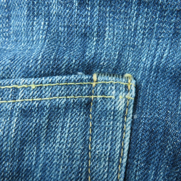 実際に弊社で買取させて頂いたSUGAR CANE/シュガーケーン 砂糖黍製 デニムパンツ W29L30の画像 9枚目