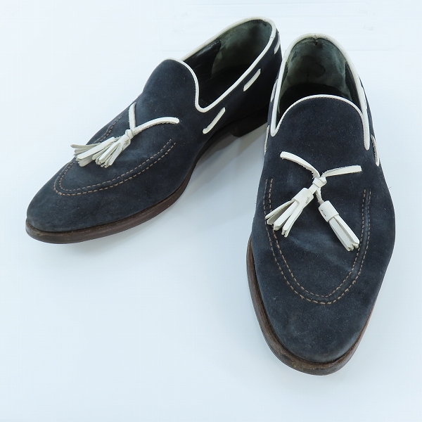 実際に弊社で買取させて頂いたCROCKETT&JONES/クロケット&ジョーンズ ALDERNEY スエード タッセル ローファー /8.5E