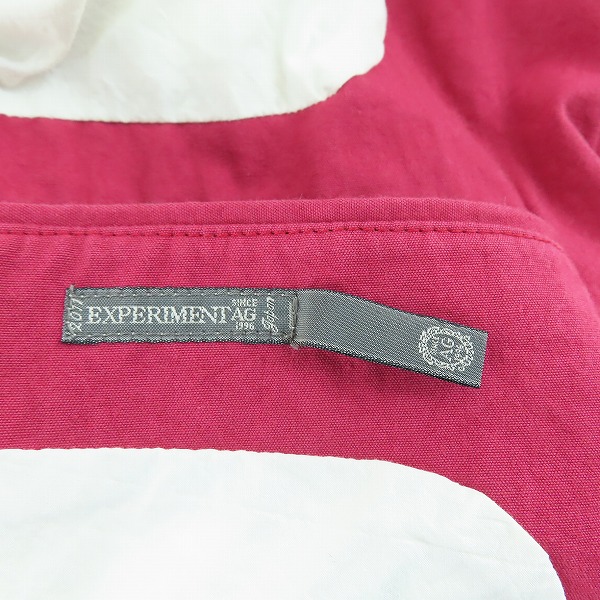 実際に弊社で買取させて頂いたAG by EXPERIMENT/エージーバイエクスペリメント ステンカラーコート レッド系 2の画像 3枚目