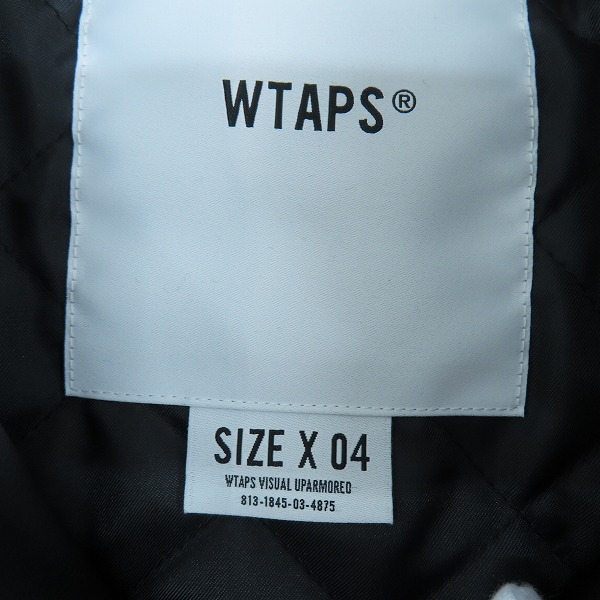 実際に弊社で買取させて頂いたWTAPS/ダブルタップス ライダースジャケット 232BRDT-JKM07/04の画像 2枚目