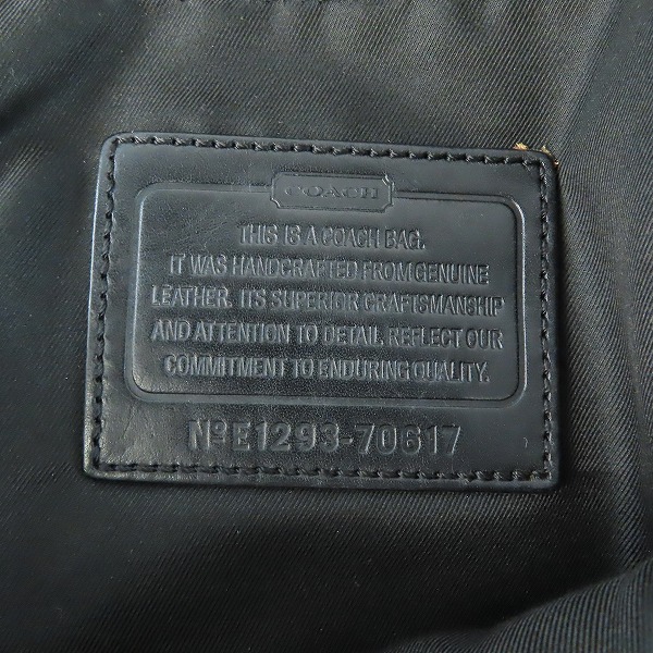 実際に弊社で買取させて頂いたCOACH/コーチ レザー ショルダーバッグ E1293-70617の画像 5枚目
