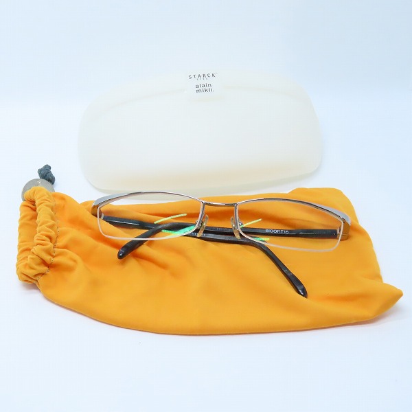 実際に弊社で買取させて頂いたSTARCK EYES×alain mikli/スタルクアイズ × アランミクリ  BIOOP.T15 メガネフレーム P0001.21の画像 9枚目