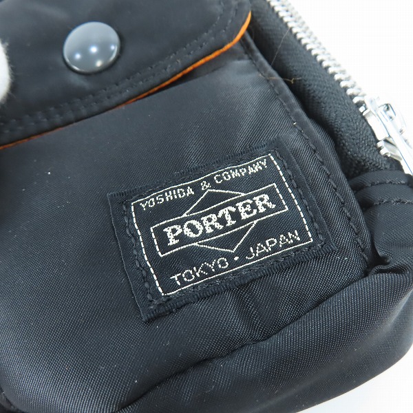 実際に弊社で買取させて頂いた(3)PORTER/ポーター TANKER/タンカー ポーチ ブラックの画像 4枚目