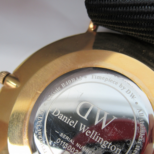 実際に弊社で買取させて頂いたDaniel Wellington/ダニエルウェリントン Classic クラシック 40mm B40R13【動作未確認】の画像 4枚目