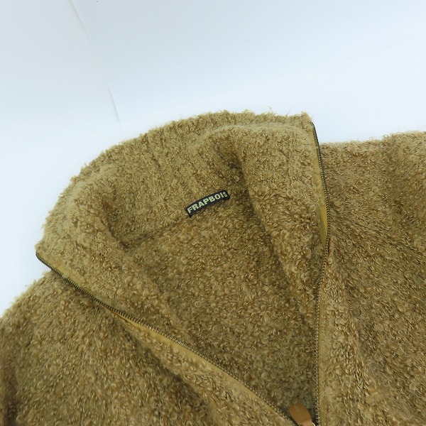 実際に弊社で買取させて頂いたFRAPBOIS/フラボア モヘヤ混ジップアップジャケット/1の画像 5枚目