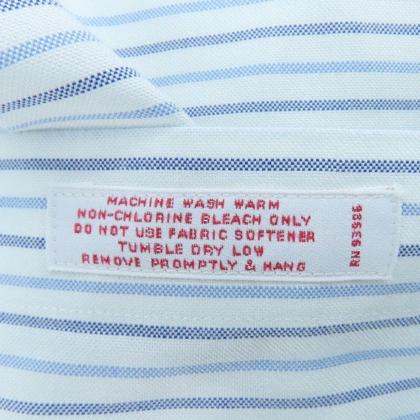 実際に弊社で買取させて頂いたBrooks brothers/ブルックスブラザーズ ストライプ ボタンダウンシャツ/15.5の画像 5枚目