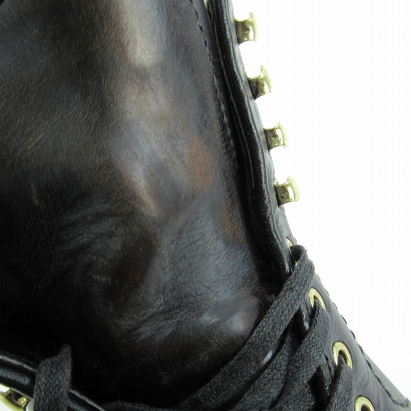 実際に弊社で買取させて頂いたALDEN/オールデン BARNEYS NEW YORK 別注 Modified last TANKER BOOTS/タンカーブーツ N3805H/10Dの画像 8枚目