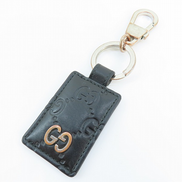 実際に弊社で買取させて頂いたGUCCI/グッチ グッチシマ レザー キーホルダー/キーリング