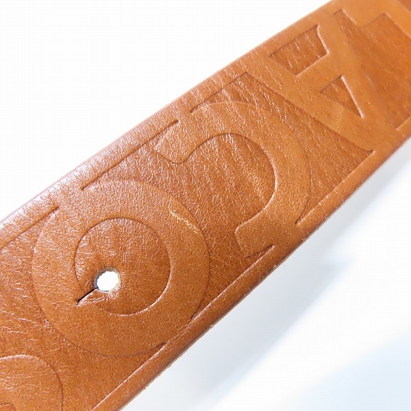 実際に弊社で買取させて頂いたLACOSTE/ラコステ ロゴバックル レザー ベルトの画像 6枚目