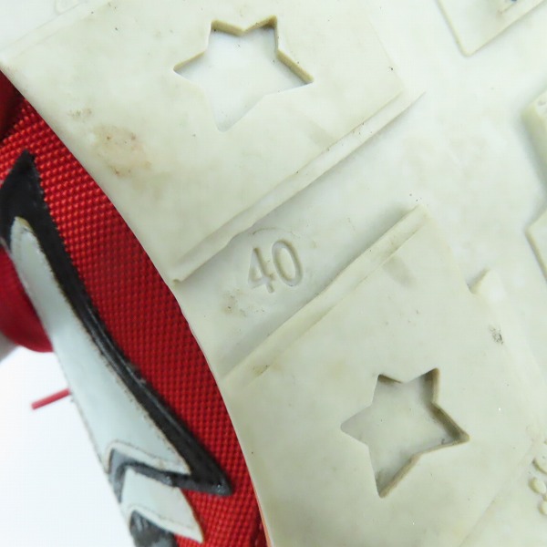 実際に弊社で買取させて頂いたATLANTIC STARS/アトランティックスターズ ANTARES/アンタレス レッド スニーカー/40の画像 5枚目