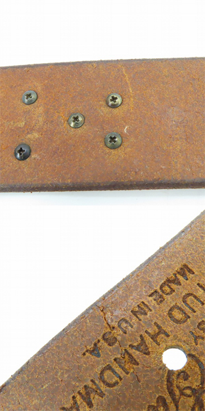 実際に弊社で買取させて頂いたHYSTERIC GLAMOUR×OLD STUD/ヒステリックグラマー×オールドスタッズ スタッズ レザー ベルト 0251QE03281の画像 7枚目