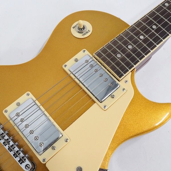 実際に弊社で買取させて頂いた★【難有り】Maestro by Gibson/マエストロ Les Paul タイプ Gold Top ボルトオンネック エレキギターソフトケース付 の画像 5枚目