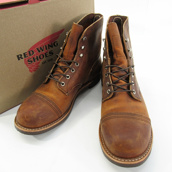 実際に弊社で買取させて頂いたRED WING/レッドウィング IRON RANGER/アイアン レンジャー ワークブーツ 8085/10D